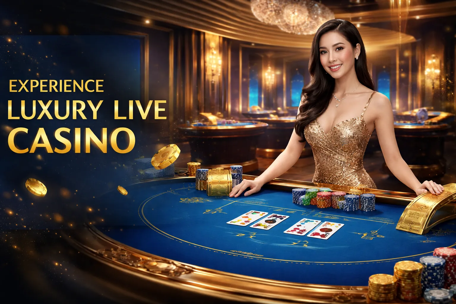 Bàn chơi sòng bạc trực tuyến i88bet với chip và thẻ bài